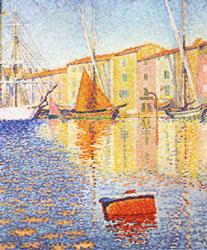 Paul Signac The Red Buoy France oil painting art